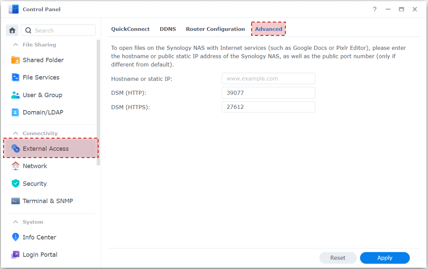 Changing the default HTTP/HTTPS ports